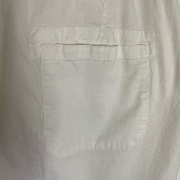 Chaps Women's White Cotton Drawstring Waist Capri Pants. Sz 3X - Picture 8 of 15